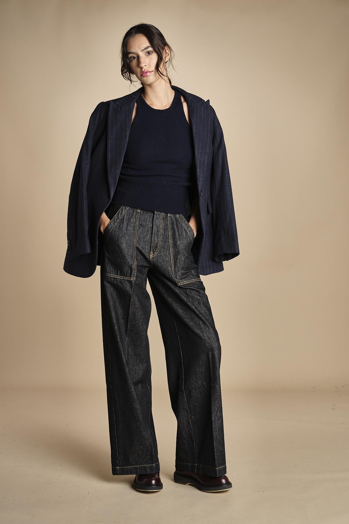 denim con tasconi FATA OPENBLACK true avenue