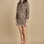 minigonna maculata 32400-355 BEIGE.MORO 25 federica tosi