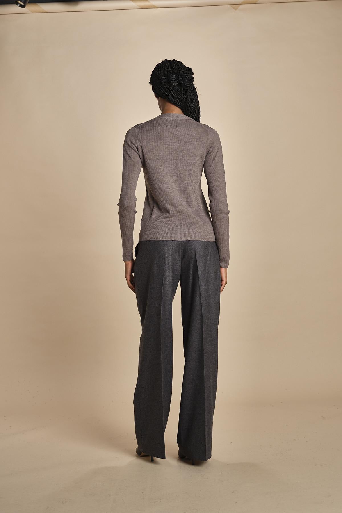 MIL LAU2 cardigan a costine fin.16 MIL LAU2 E14043 SIGARO milaura