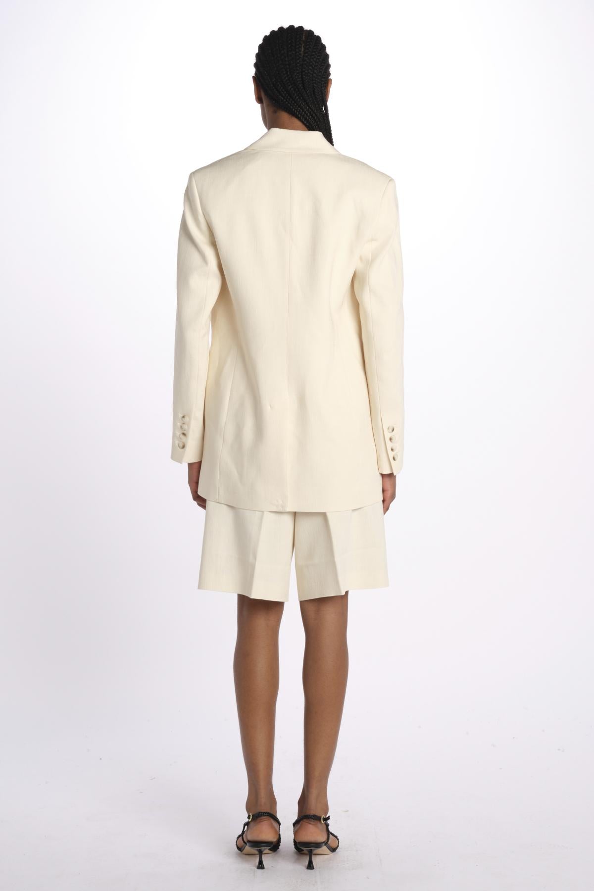 Blazer misto lino IO119055 WH014 ivy oak