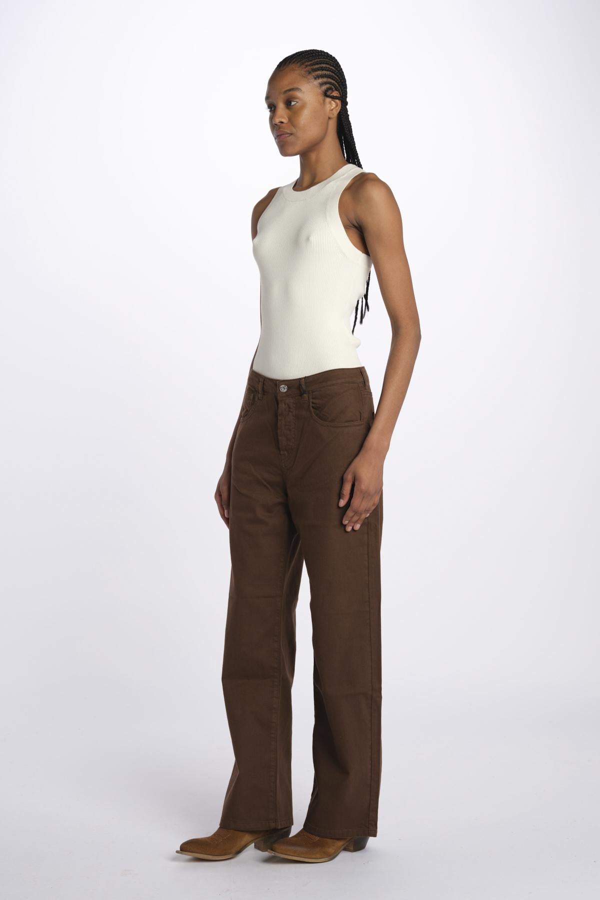 Denim ZELDA combo cropped ZELDA CHOCOLATE true avenue