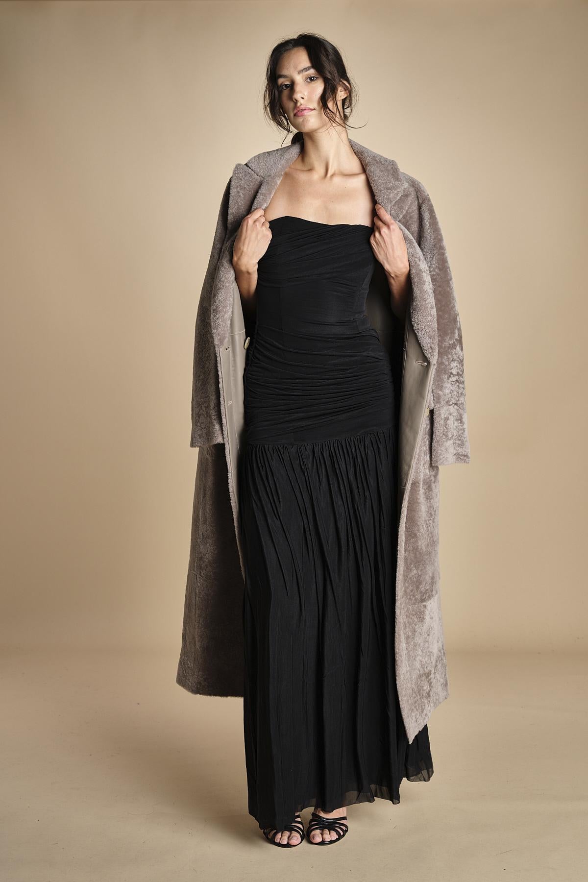 abito bustier e tulle. DR226 BLACK misha