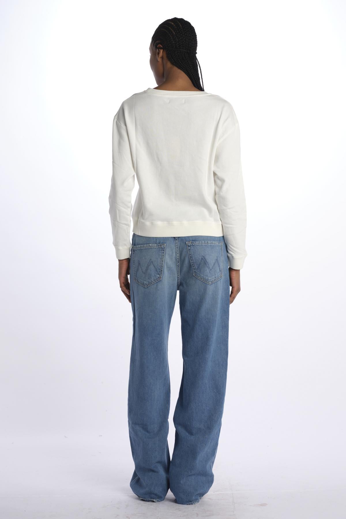 T-shirt felpa m/l WSW02 WHITE merz b