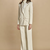 giacca doppipetto in cady 30303-313 LATTE 02 federica tosi