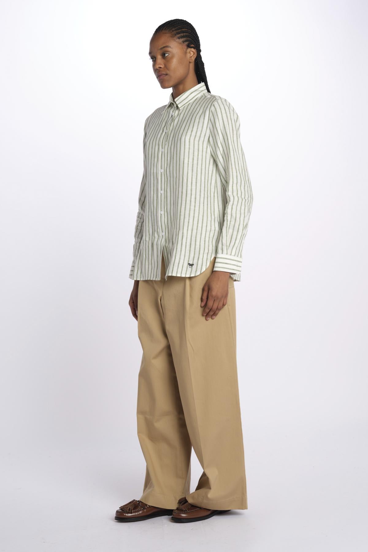 Camicia JOSEF lino righe 2515111052600 005 weekend maxmara