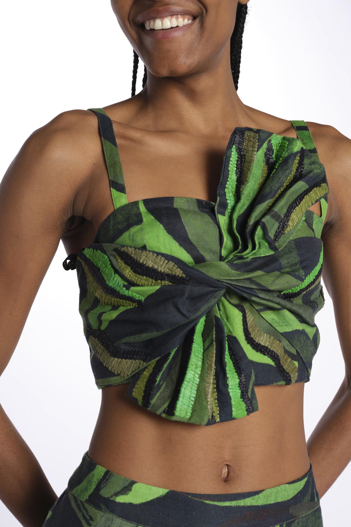COCONUT top con nodo 337592 MULTICOLOR farm rio