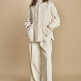 parka ecofur. SELENA ECRU giovanni paris