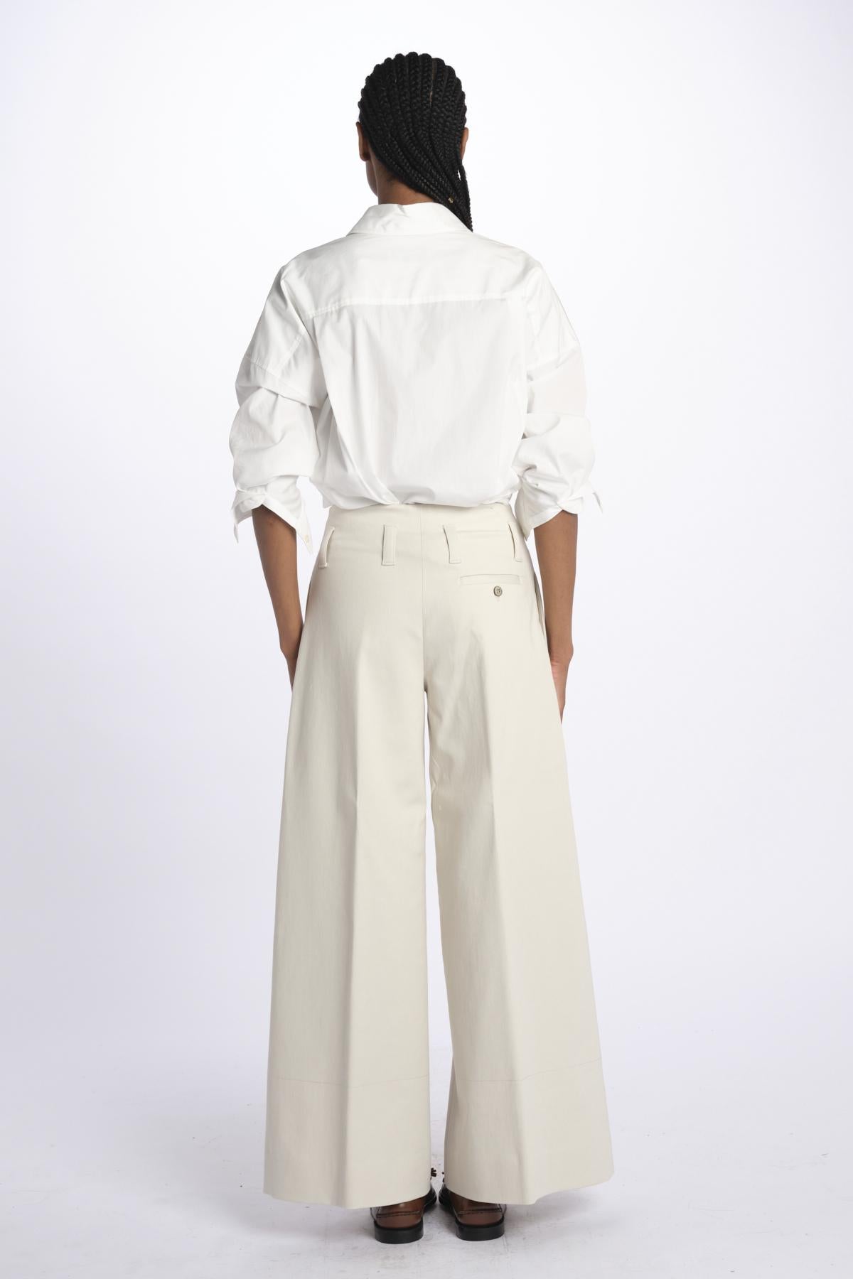 Pantalone ORIANA cropped nervature denim ORIANA540170 53 quelledue