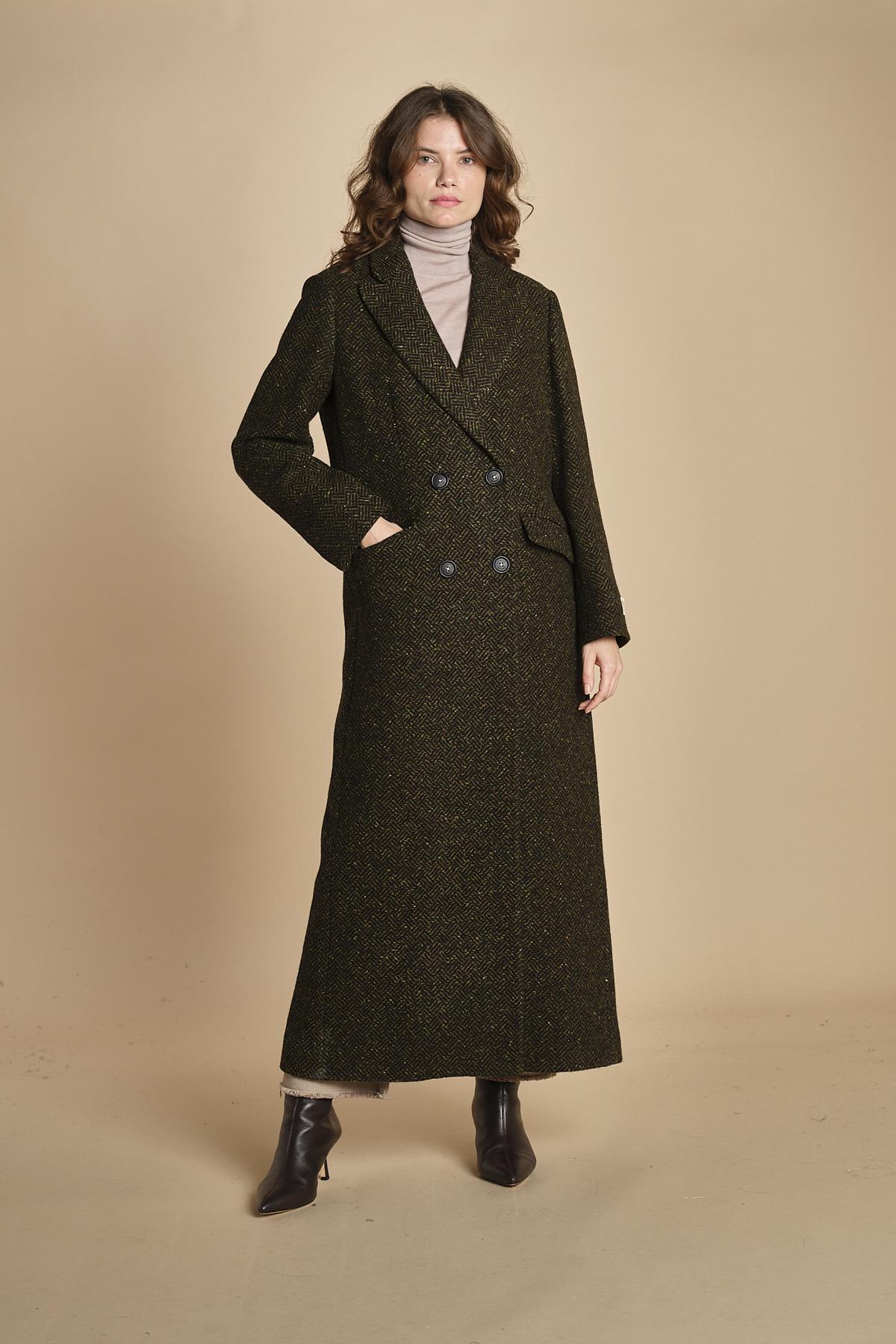 cappotto lungo spinato. BRISTOL VERDONE massimo alba