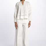 Camicia ELIM pieghine + pizzo ELIM ECRU vanessa bruno