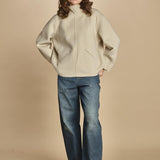 felpa double con cappuccio. PUL0123 BLA0225W soeur