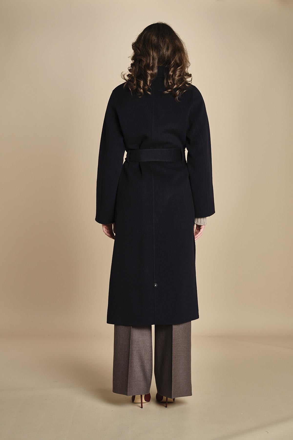 CELIA cappotto vestaglia double IO111046 NAVY ivy oak