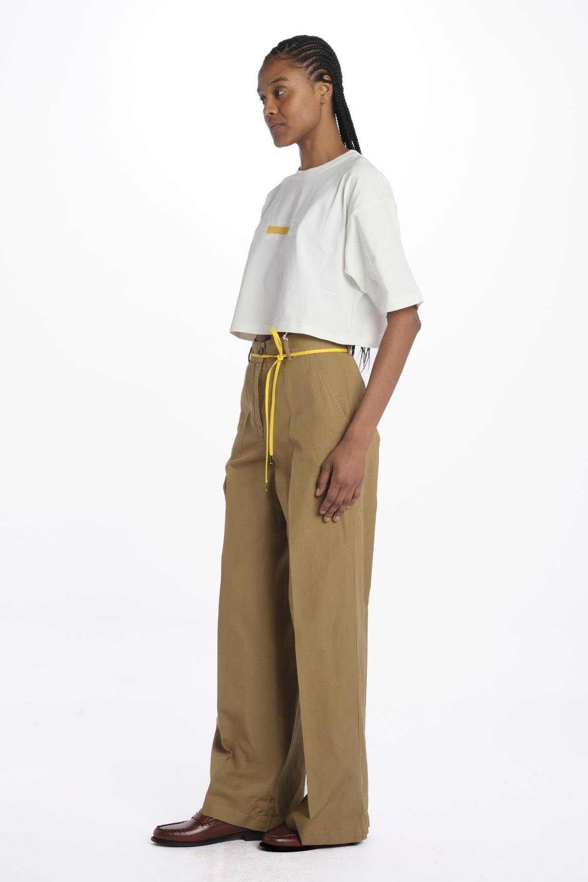 Pantalone lino/cotone tinto capo MOD.0188 TERRA aspesi