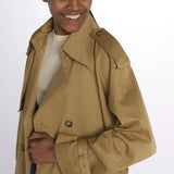 Trench lungo IO111146 BE455 ivy oak