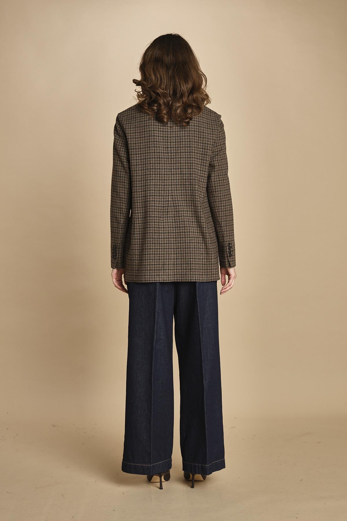 doppiopetto in lana a quadretti. 3741 002 circolo 1901