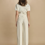 top manica corta con collo alto 31101-313 LATTE 02 federica tosi