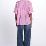 Camicia DIDI over voile con rouches DIDI FLUOPINK laurence bras