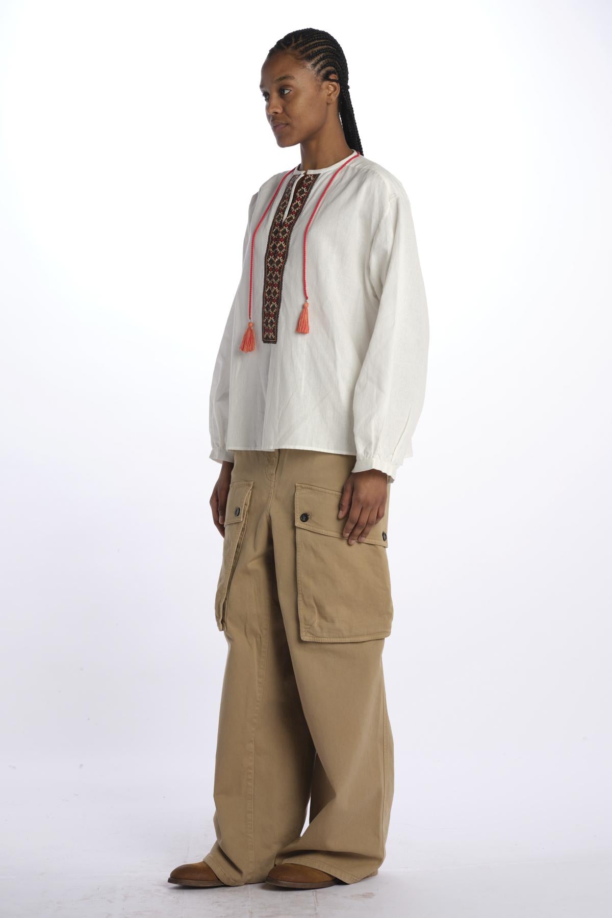 CINTHYA camicia con ricami WCINTHYA CM009 fortela