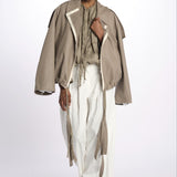 Pantaloni con pences KATHERINE PANT WHITE jejia