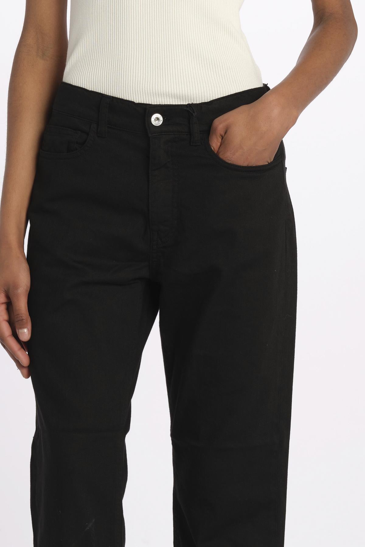 Denim LINDY combo stretto cropped LINDY BLACK true avenue
