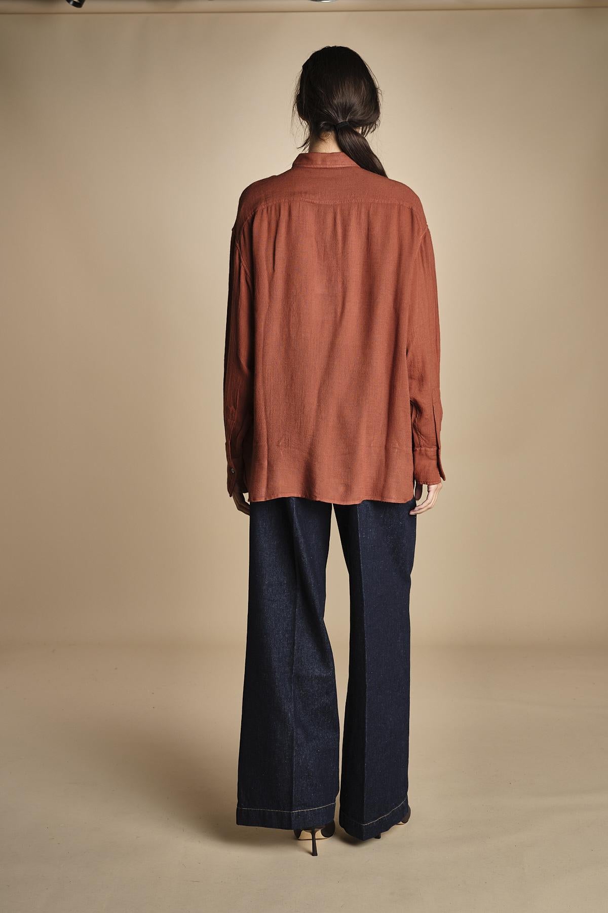 camicia uomo voille lana DANY RUSSETED true avenue