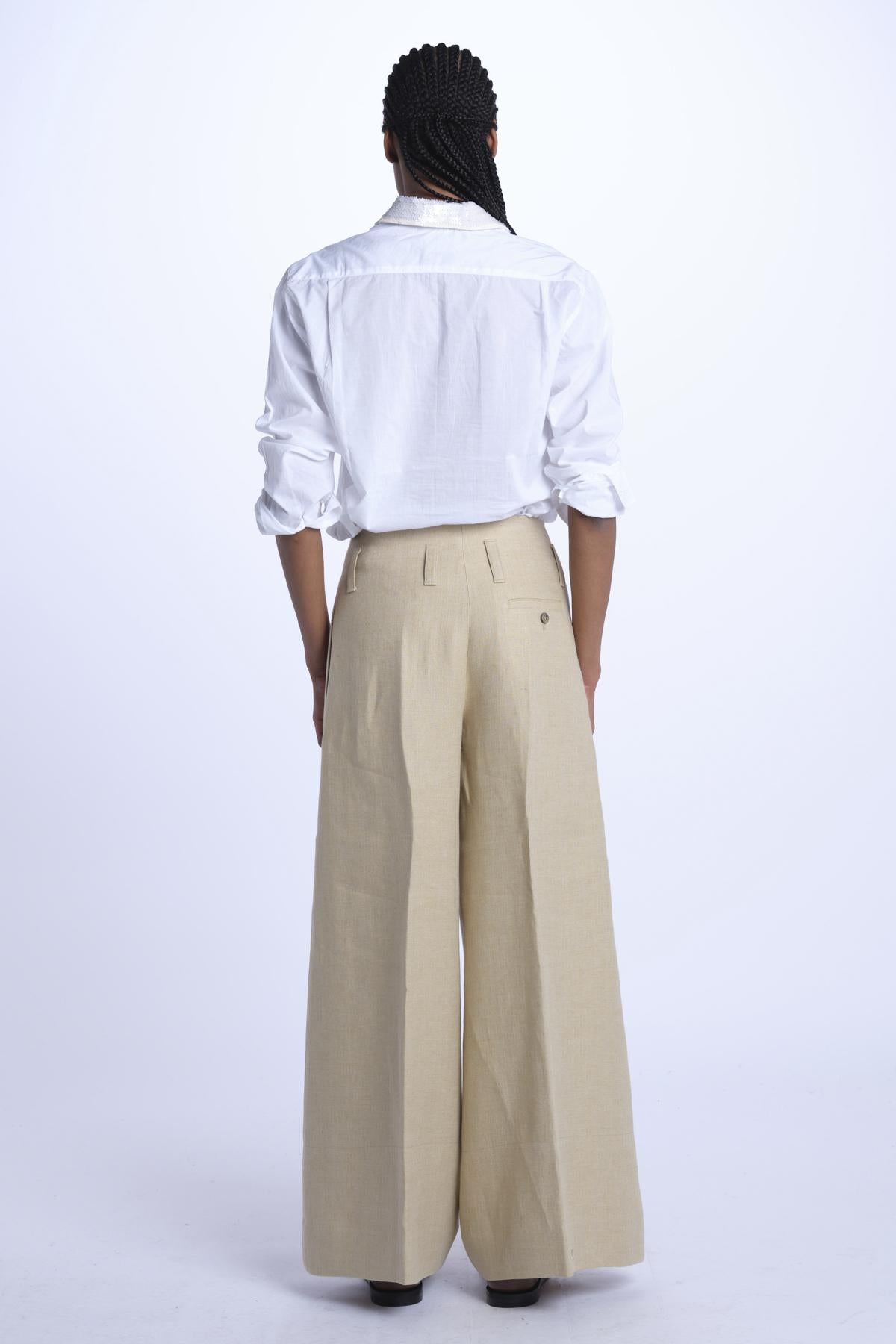 Pantalone ORIANA cropped nervature ORIANA540503 40 quelledue