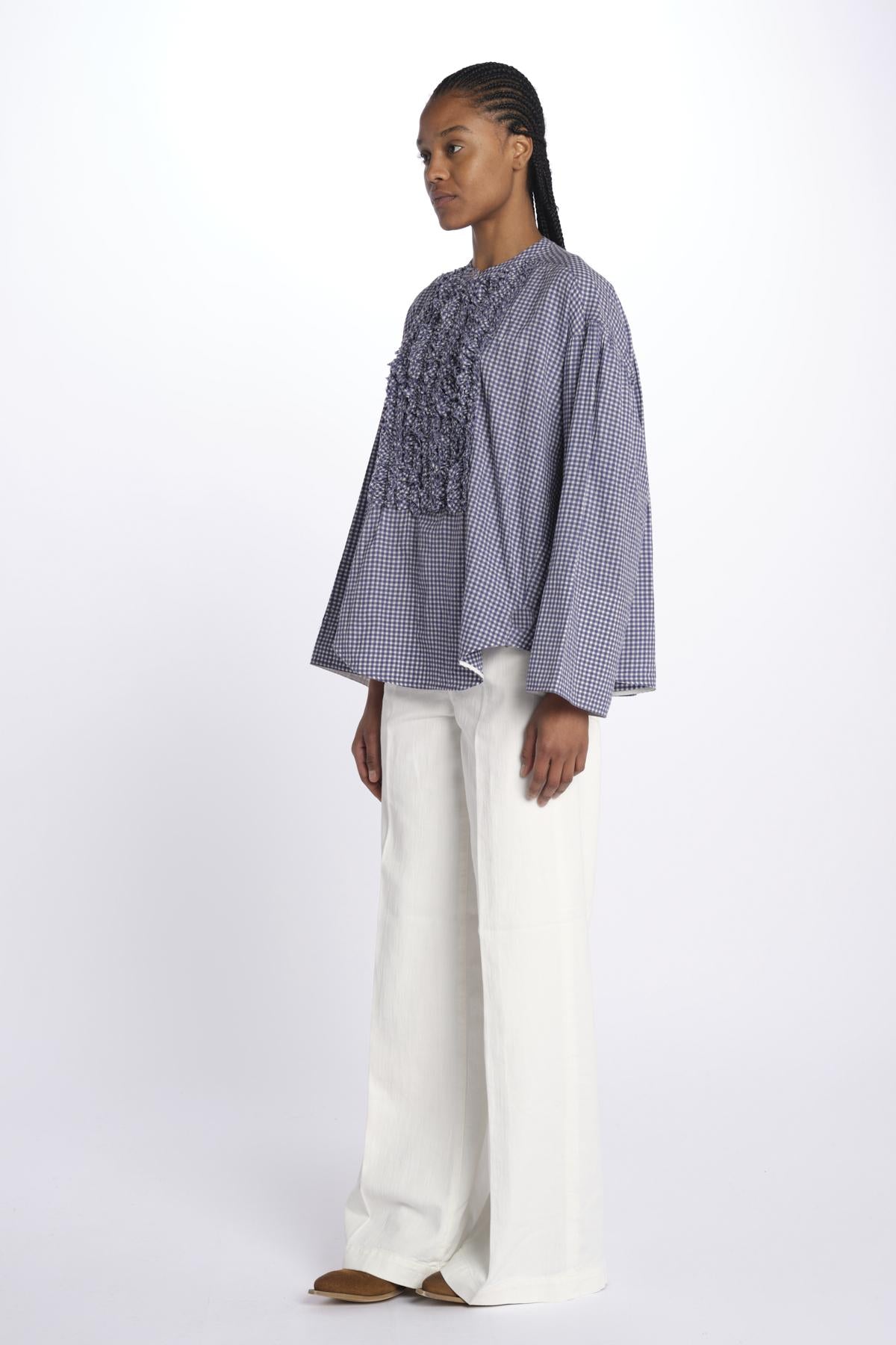 Camicia MAGDA over check MAGDA INDIGO laurence bras