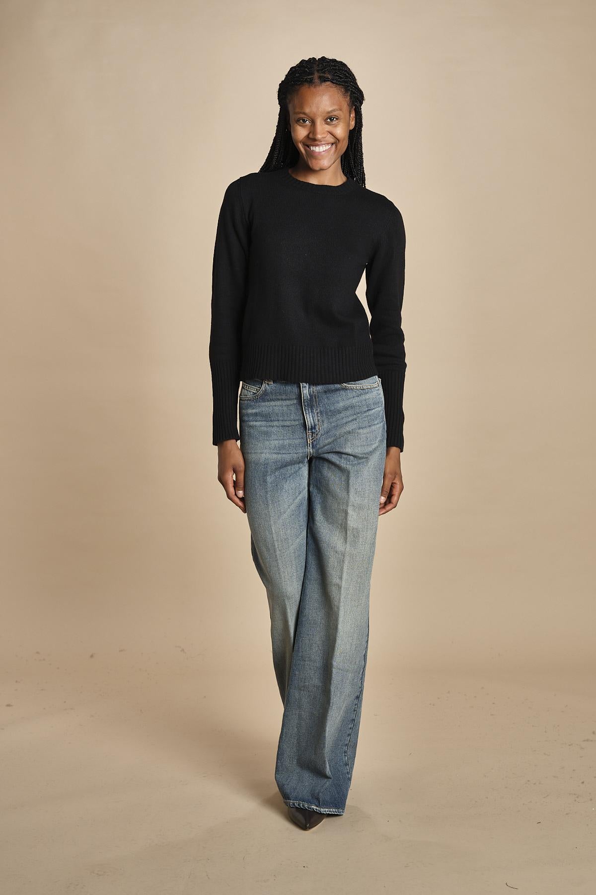 d2501005 girocollo slim by milaura. d2501005 872 NERO milaura