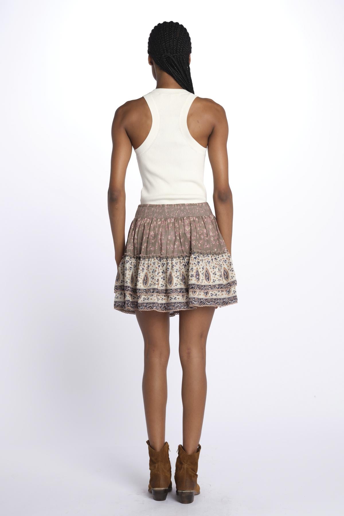 Mini gonna BANI stampata 646401 MULTI m.a.b.e.