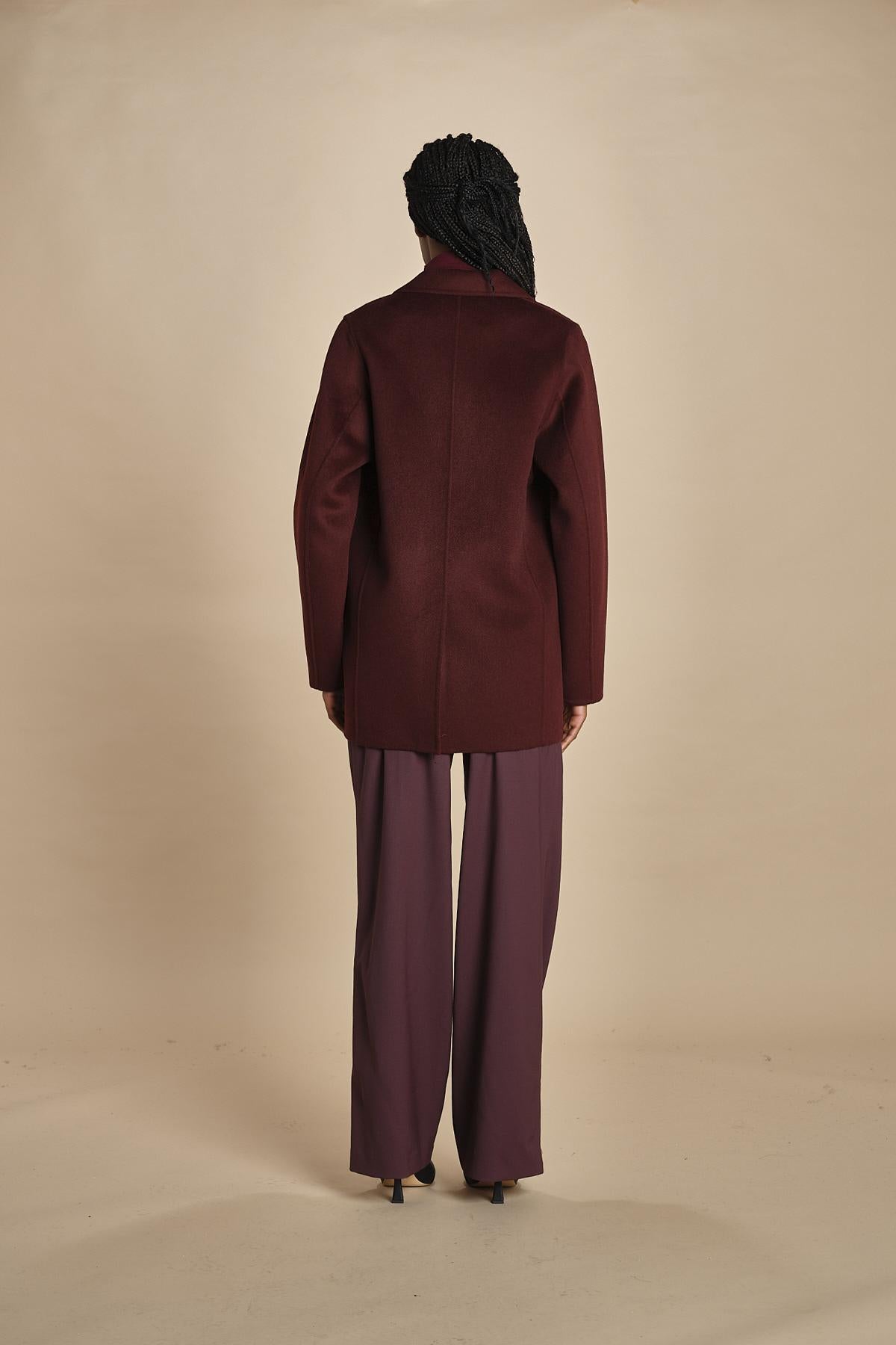 giacca over MARC 5HVA28-V02018 BORDEAUX vanessa bruno