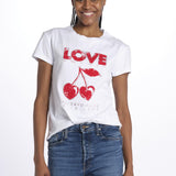 Walk bc concert cherry love JWTS02684 WHITE zadig & voltaire