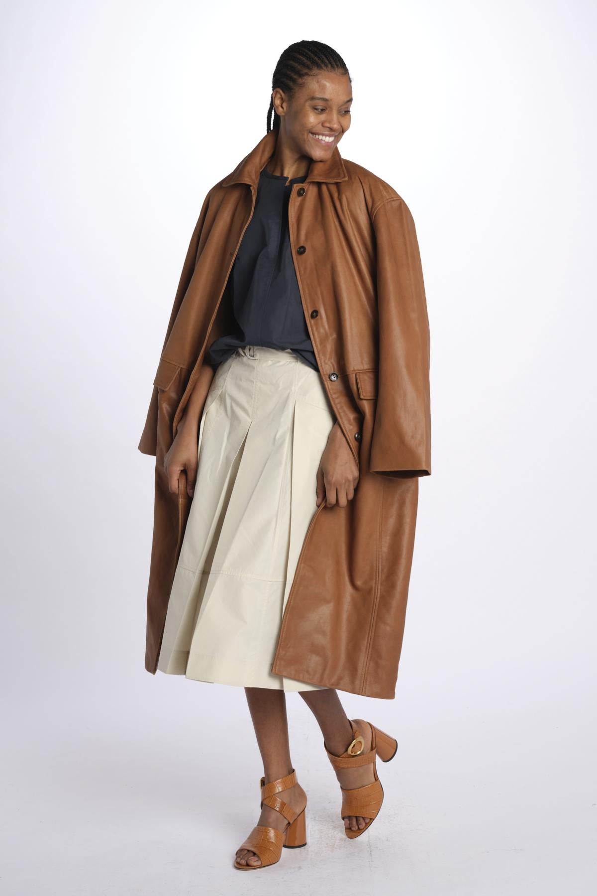 Gonna UTILITY pieghe taffetas 36118LCE STONE phillip lim