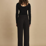 pantalone con pinces 30804-313 NERO 29 federica tosi