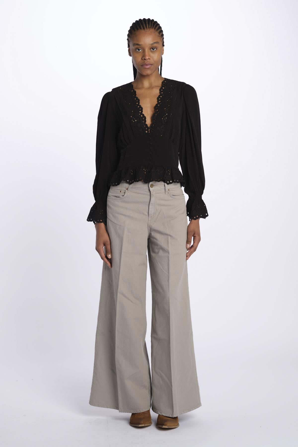 Camicia m/l scollo e bottoni DELICE NOIR999 vanessa bruno
