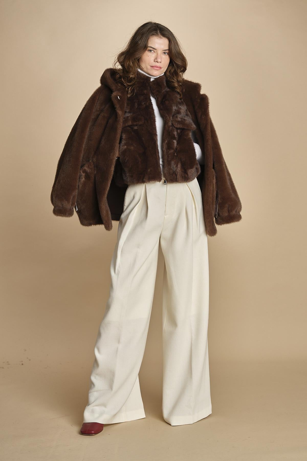 gilet in ecofur. GABI MARRON giovanni paris