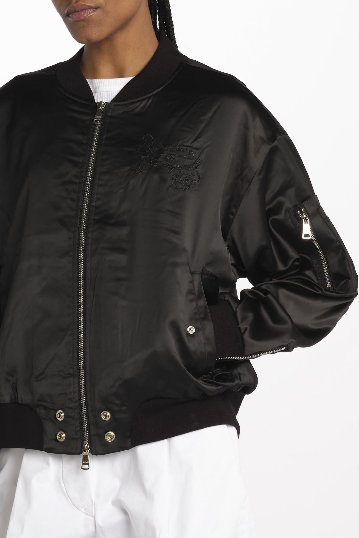 Bomber raso donna DAILY BLACK bombers original