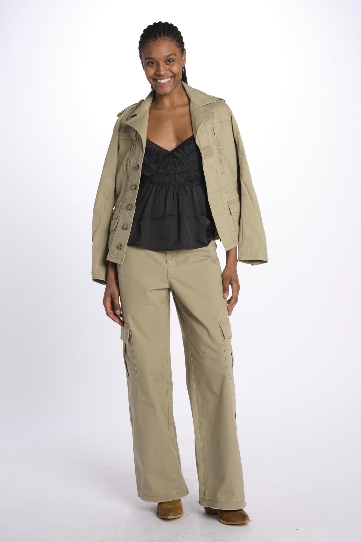 Cayonne satin WWCR01256 BLACK zadig & voltaire