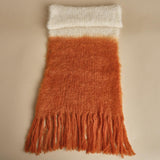 sciarpa mohair bicolore. CHA TEAL hinterveld