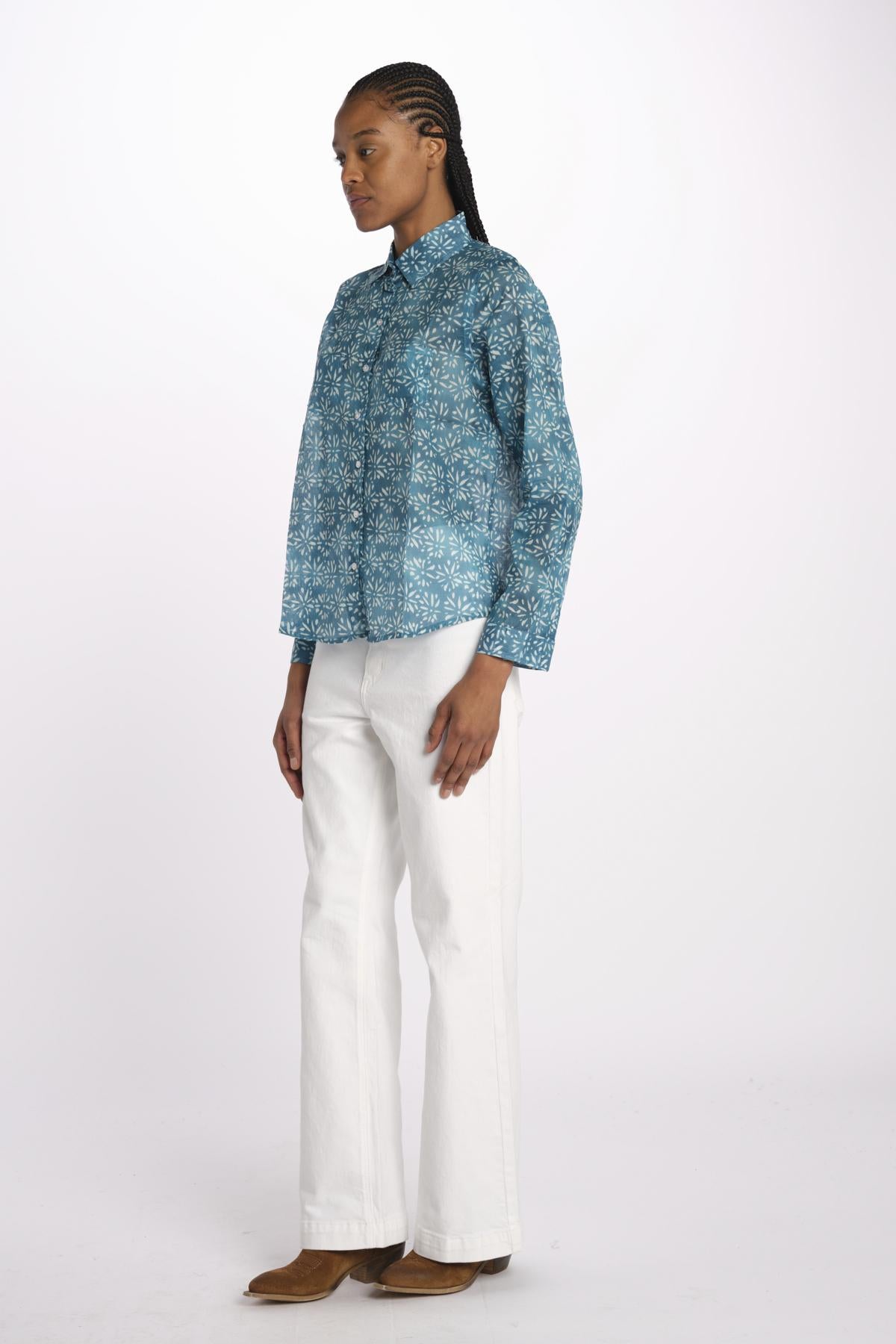 Camicia FLEUR SX7522 502S terre rouge