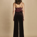 pantalone in velluto. WWPA01868 DARK CHOCOLATE 213 zadig & voltaire