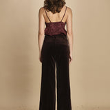 pantalone in velluto. WWPA01868 DARK CHOCOLATE 213 zadig & voltaire