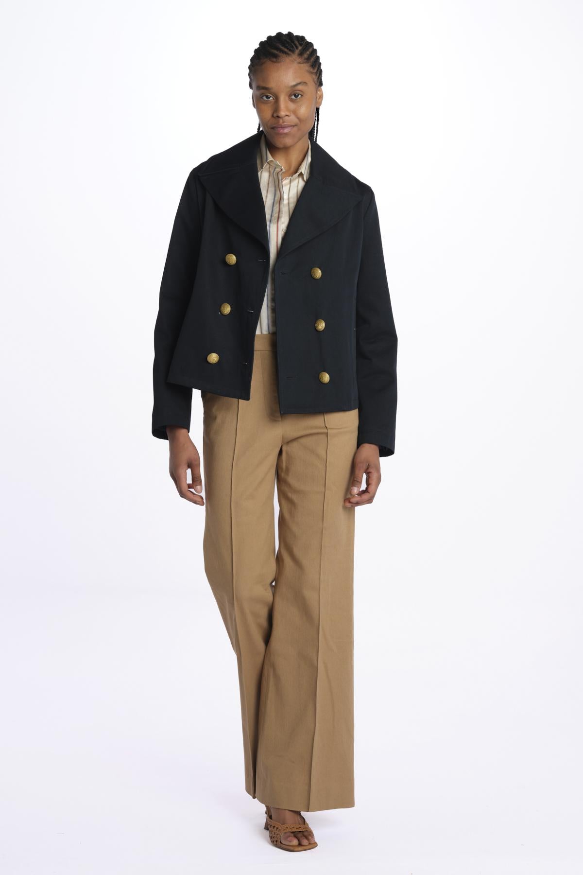 Peacoat AGLAIA corto bottoni oro 46484MIL 96191 01 sealup