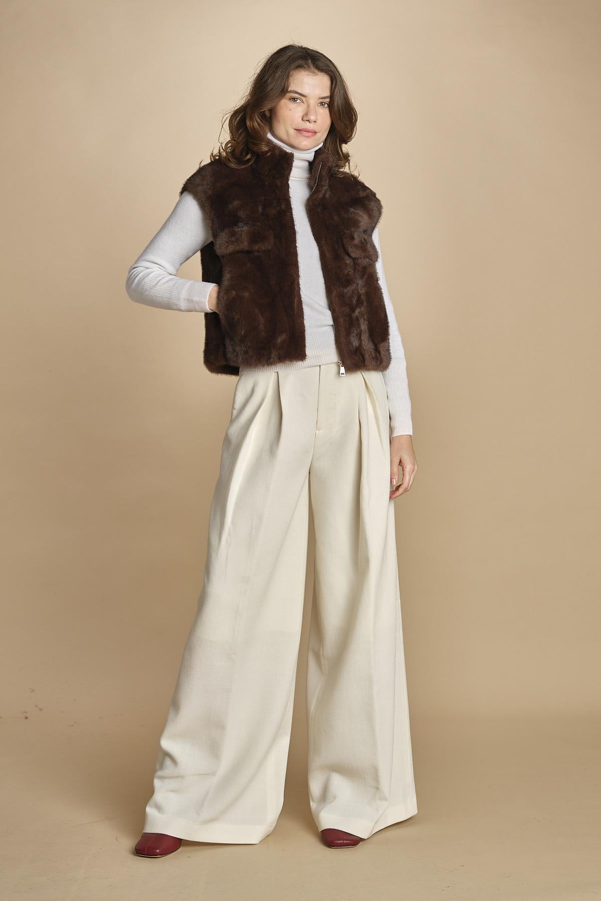 gilet in ecofur. GABI MARRON giovanni paris