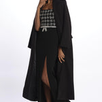 RINA SPLIT GOWN BLACK rebecca vallance