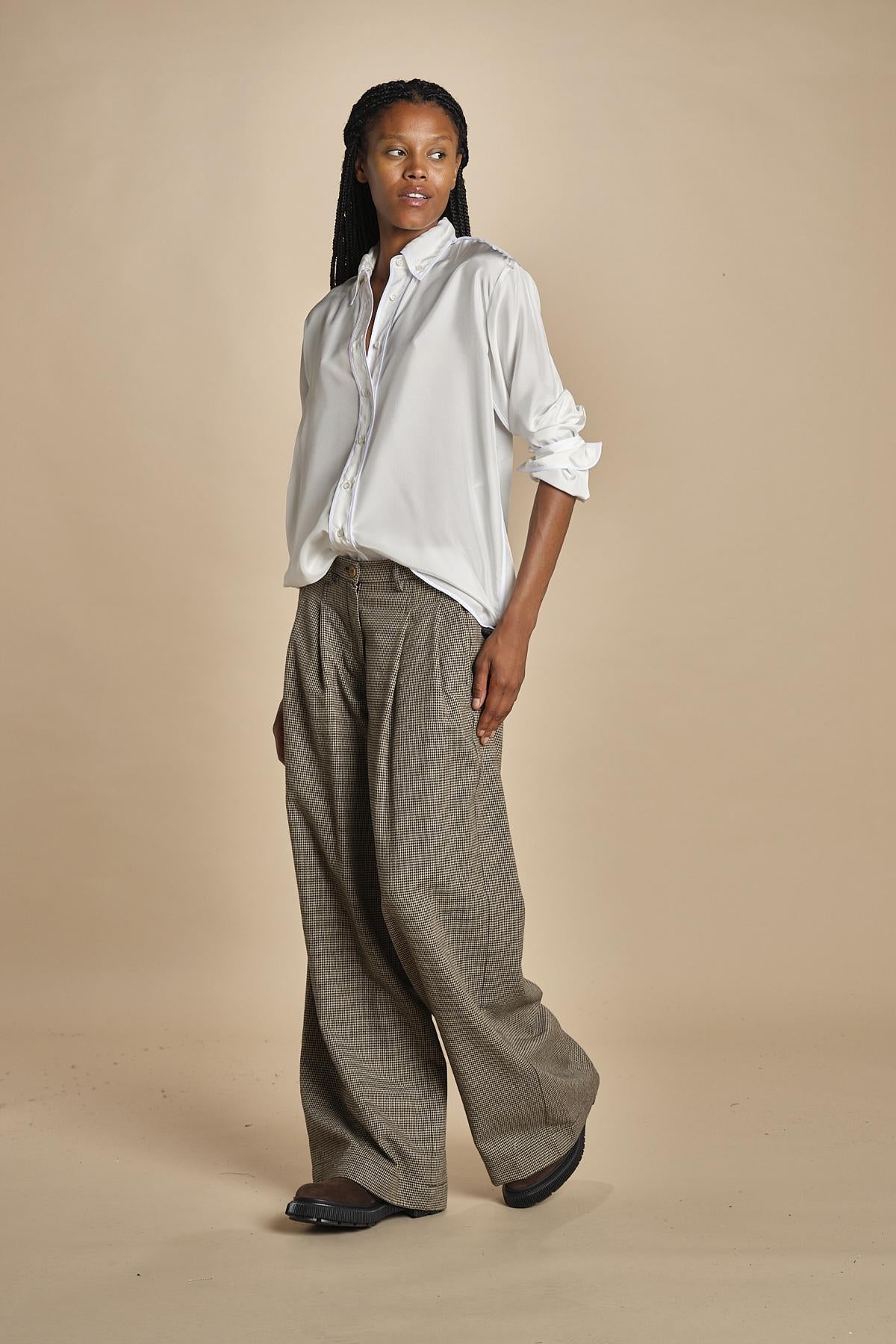 INES camicia da uomo in seta MJD117_AU8008 WHITE 02 jejia