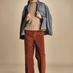 pantalone dritto in fustagno OLIMPIA RUSSETED true avenue