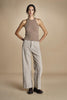 pantalone in velluto cropped