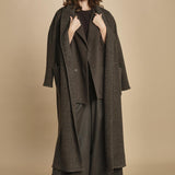 easy shirt in crepon di seta. T2759 DARK BROWN dusan