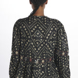 132MAYAEMBROIDERY BLACK sea ny