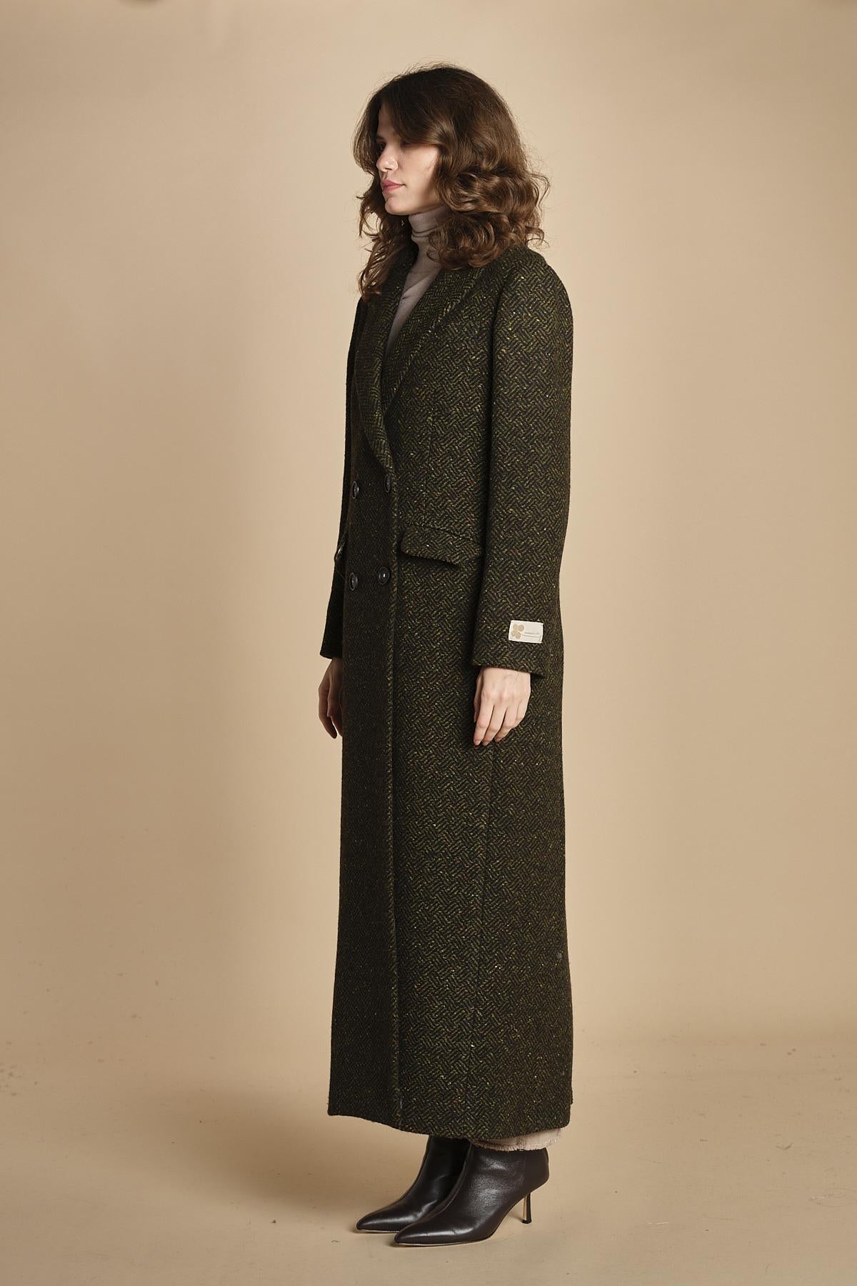 cappotto lungo spinato. BRISTOL VERDONE massimo alba